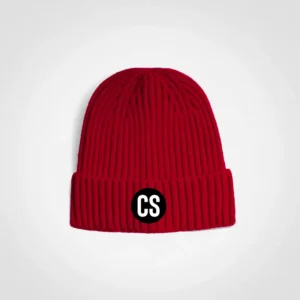 CS Glacier Ribbed Beanie - Red